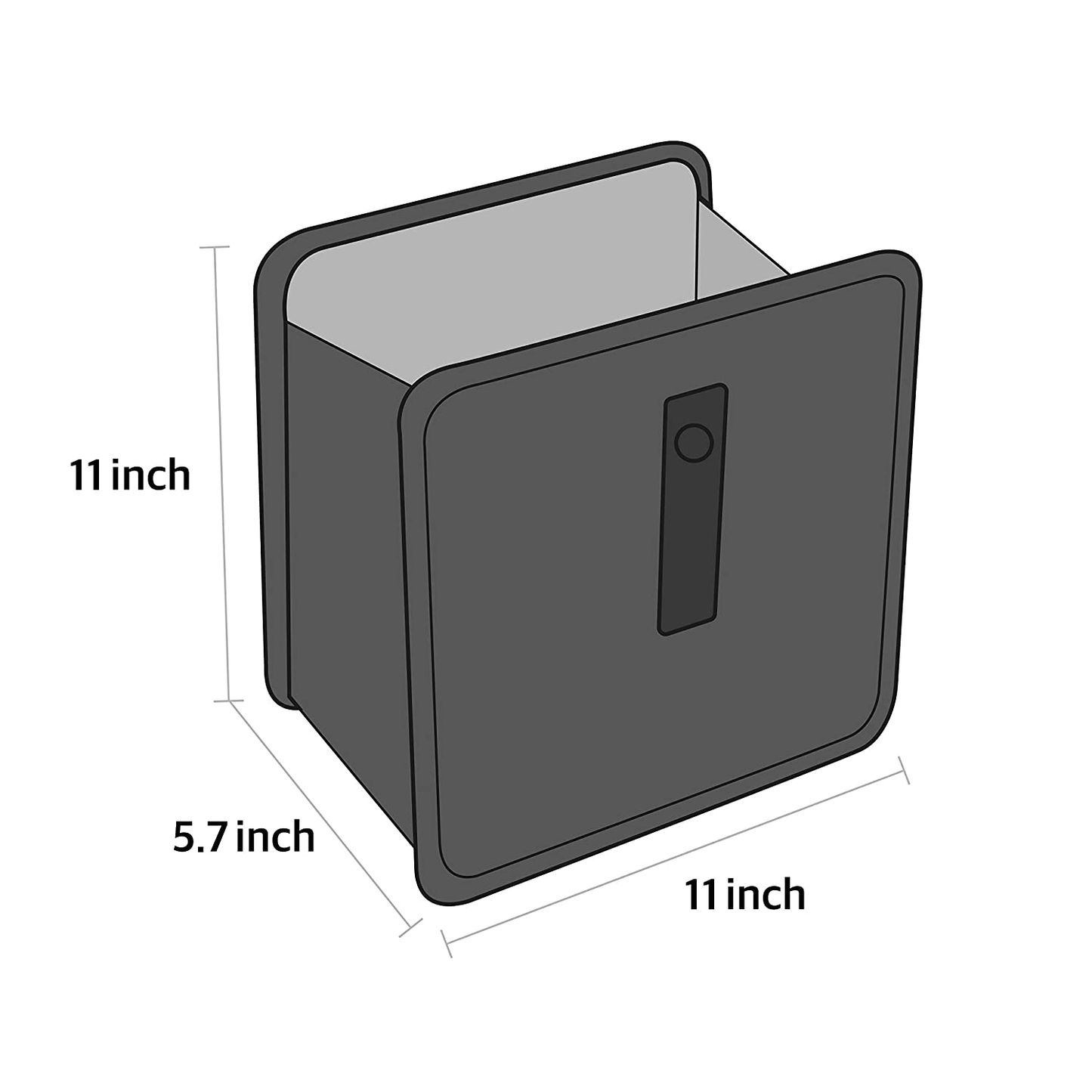 KMMOTORS Foldable Car Garbage Can Patented Car Waste Basket Comfortable Multifuntional