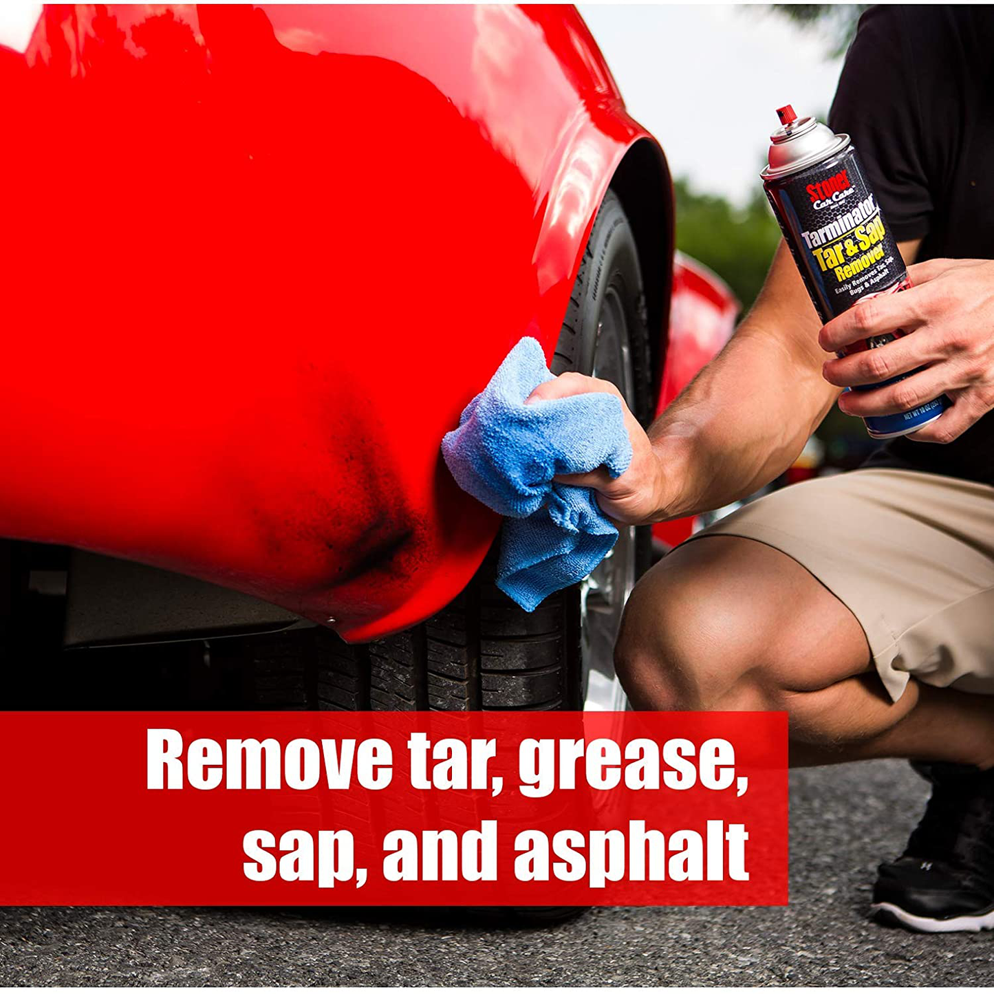 Stoner Car Care 91154 10-Ounce Tarminator Tar, Sap, and Asphalt Remover Safe on Automotive Paint and Chrome on Cars, Trucks, RVs, Motorcycles, and Boats, Pack of 1