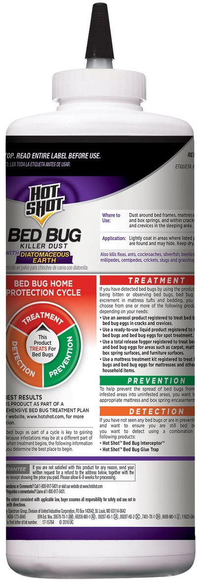 Hot Shot 96446 HG-96446 8 Oz Bed Bug Killer Powder