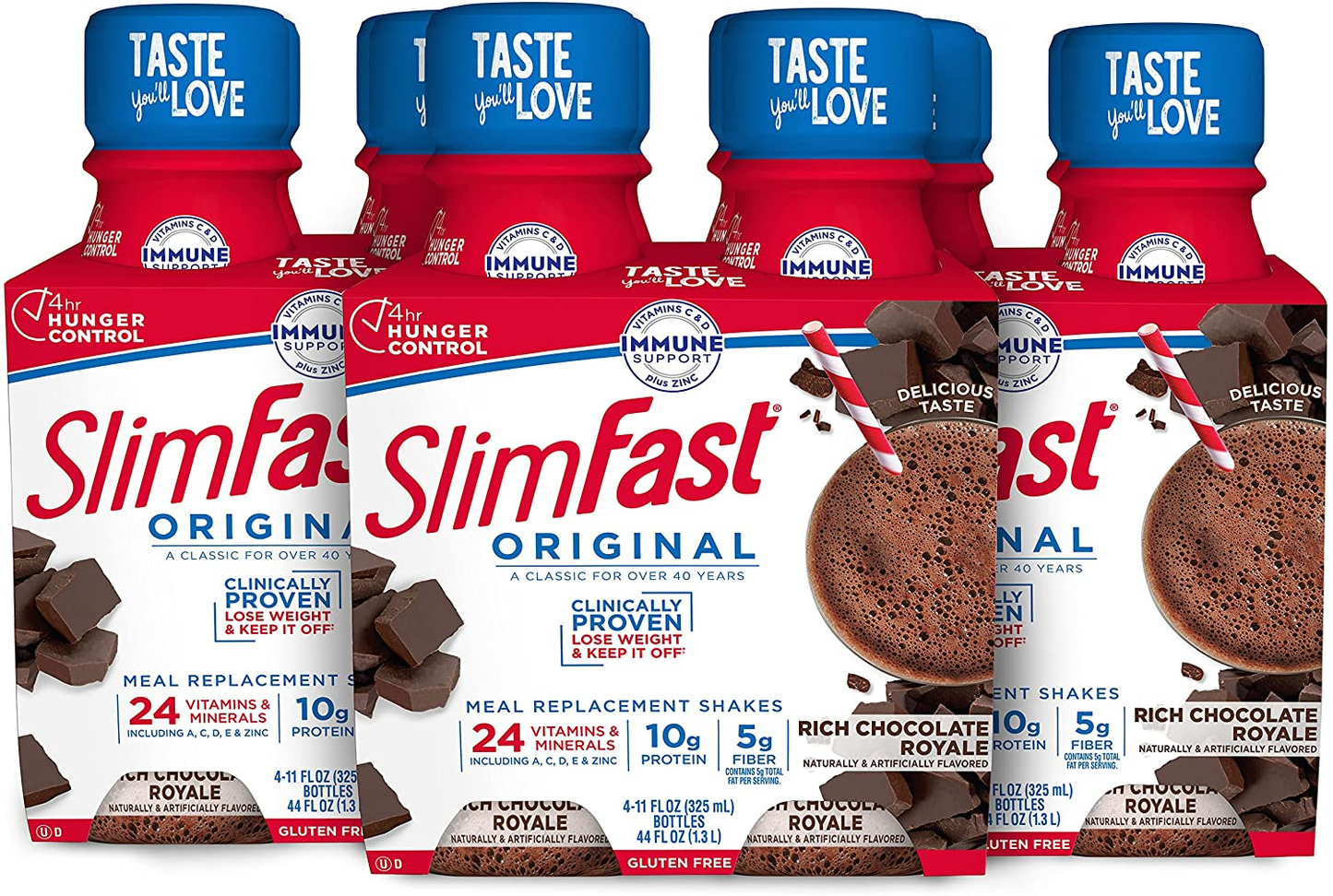 Slimfast Meal Replacement Powder, Original French Vanilla, Weight Loss Shake Mix, 10G of Protein, 14 Servings (Pack of 3)