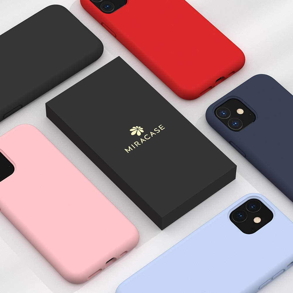 Gel Rubber Full Body Protection Cover Case Drop Protection Case Liquid Silicone Case Compatible with iPhone 11 6.1 inch