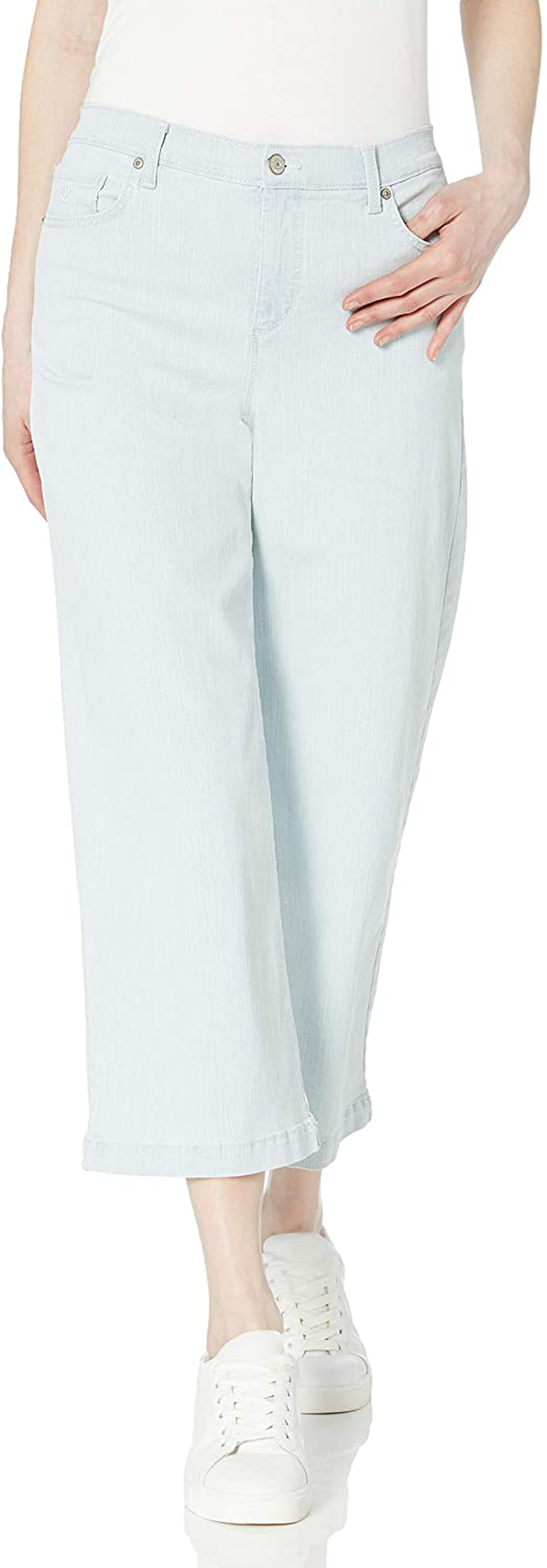 Gloria Vanderbilt Women's Amanda Wide Leg Crop Length Jean