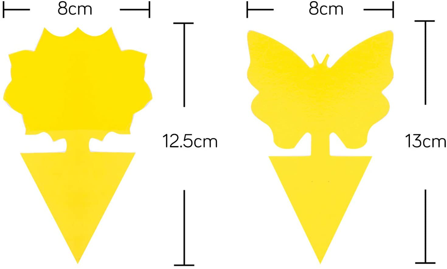 48 Pack Plants Fruit Fly Trap, Yellow Sticky Gnat Traps, Fungus Killer for Indoor and Outdoor