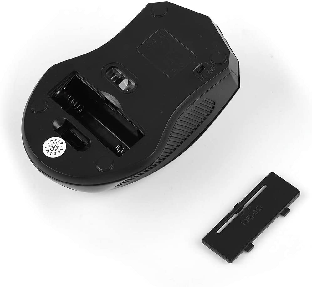 Wireless Optical Mouse for PC Computer Laptop,800-1600 DPI 6 Key Gaming Mouse with USB Receiver,Support Indows2000/Xp/Vista/Linux/7/ and MAC Operating System(Gray)