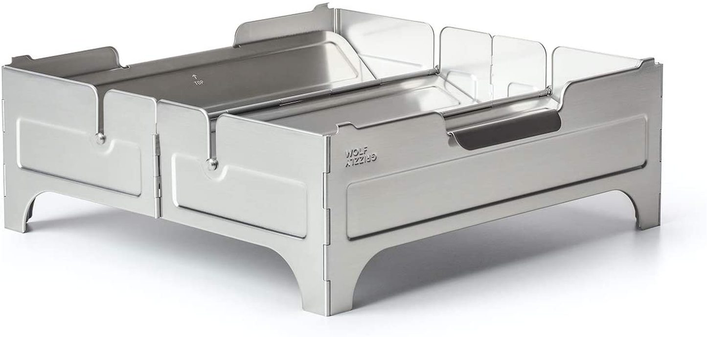 Wolf and Grizzly Fire Safe; A Portable, Foldable Fire Pit for Outside Cooking and Bonfires