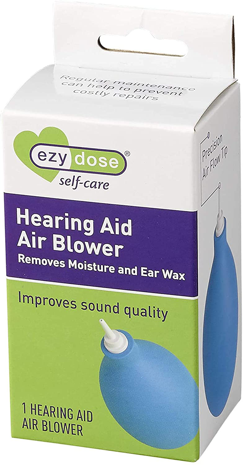 EZY DOSE Hearing Aid Blower | Clears Moisture & Ear Wax | Helps Improve Sound Quality, 1 Count