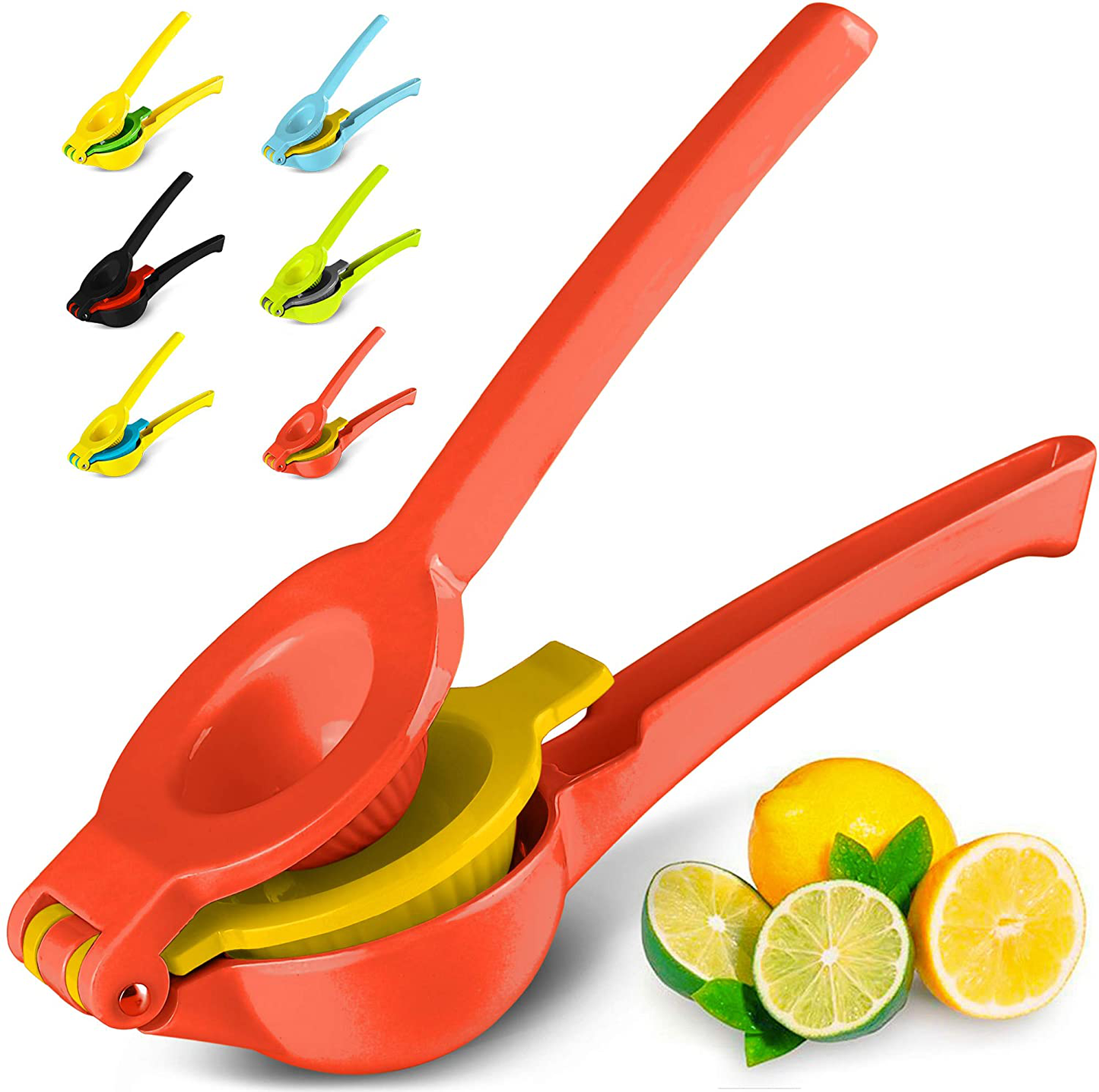 Zulay Premium Quality Metal Lemon Lime Squeezer - Manual Citrus Press Juicer