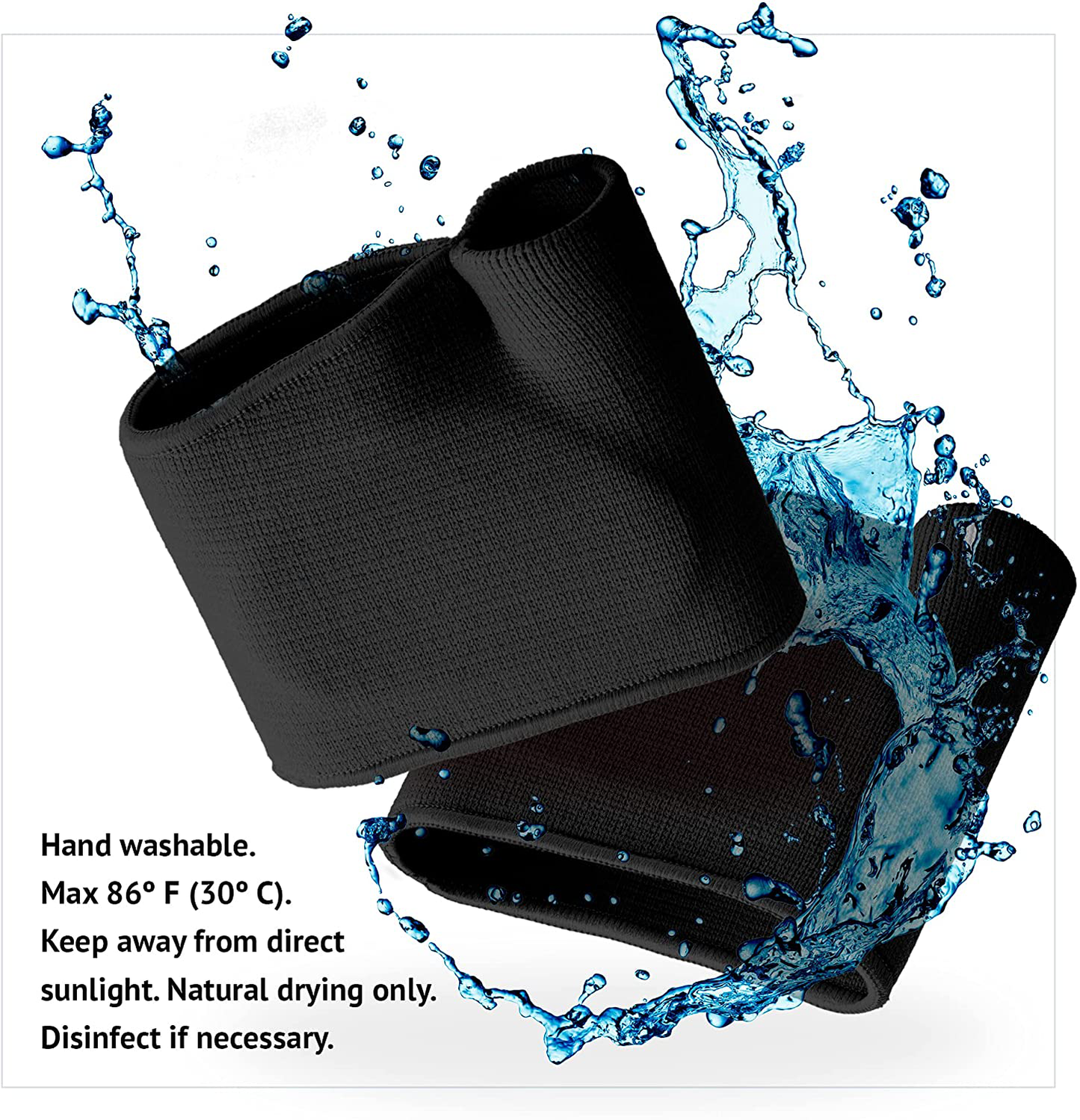 Metatarsal Pads - Gel Sleeves Forefoot Cushion Pads - Fabric Soft Foot Care Ball of Foot Cushions for Bunion Forefoot Blisters Callus Supports Metatarsalgia Pain Relief ( Black ) M
