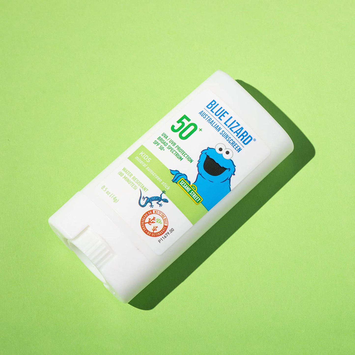 Blue Lizard Kids Mineral Sunscreen Stick with Zinc Oxide, SPF 50+, Water Resistant, UVA/UVB Protection - Easy to Apply, Fragrance Free.5 oz