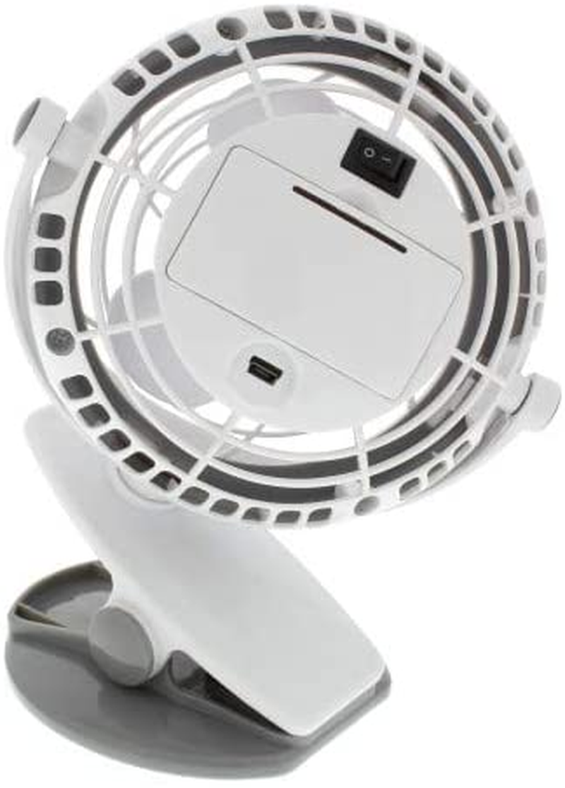 Comfort Zone Lightweight 4" USB Clip on Fan