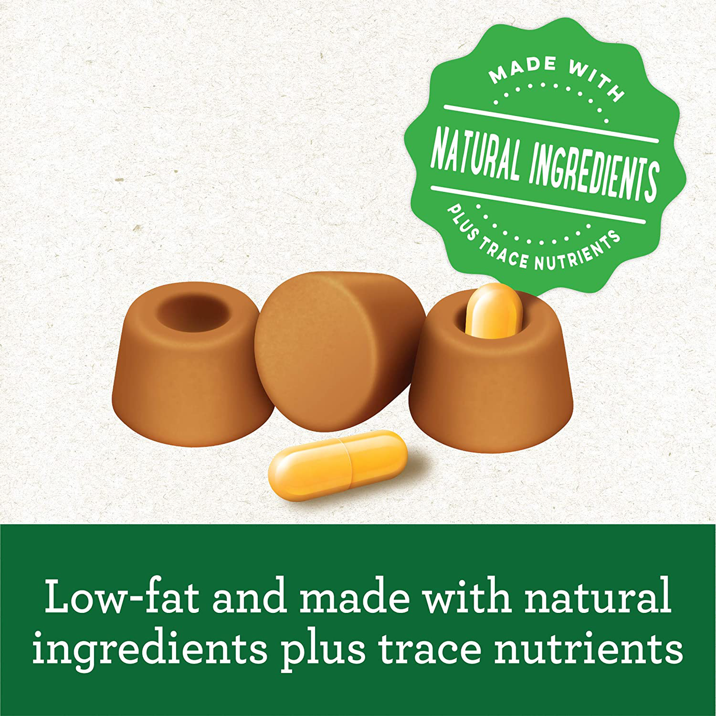 GREENIES Pill Pockets Natural Dog Treats, Capsule Size, Chicken Flavor