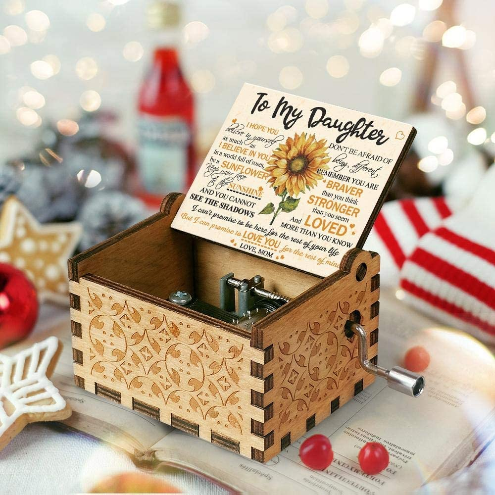 Engraved Color Music Box - Gift for Daughter from Mom - Don T Be Afraid of Being Different (Mb-370-Momdau) Christmas Gift Ideas for Her
