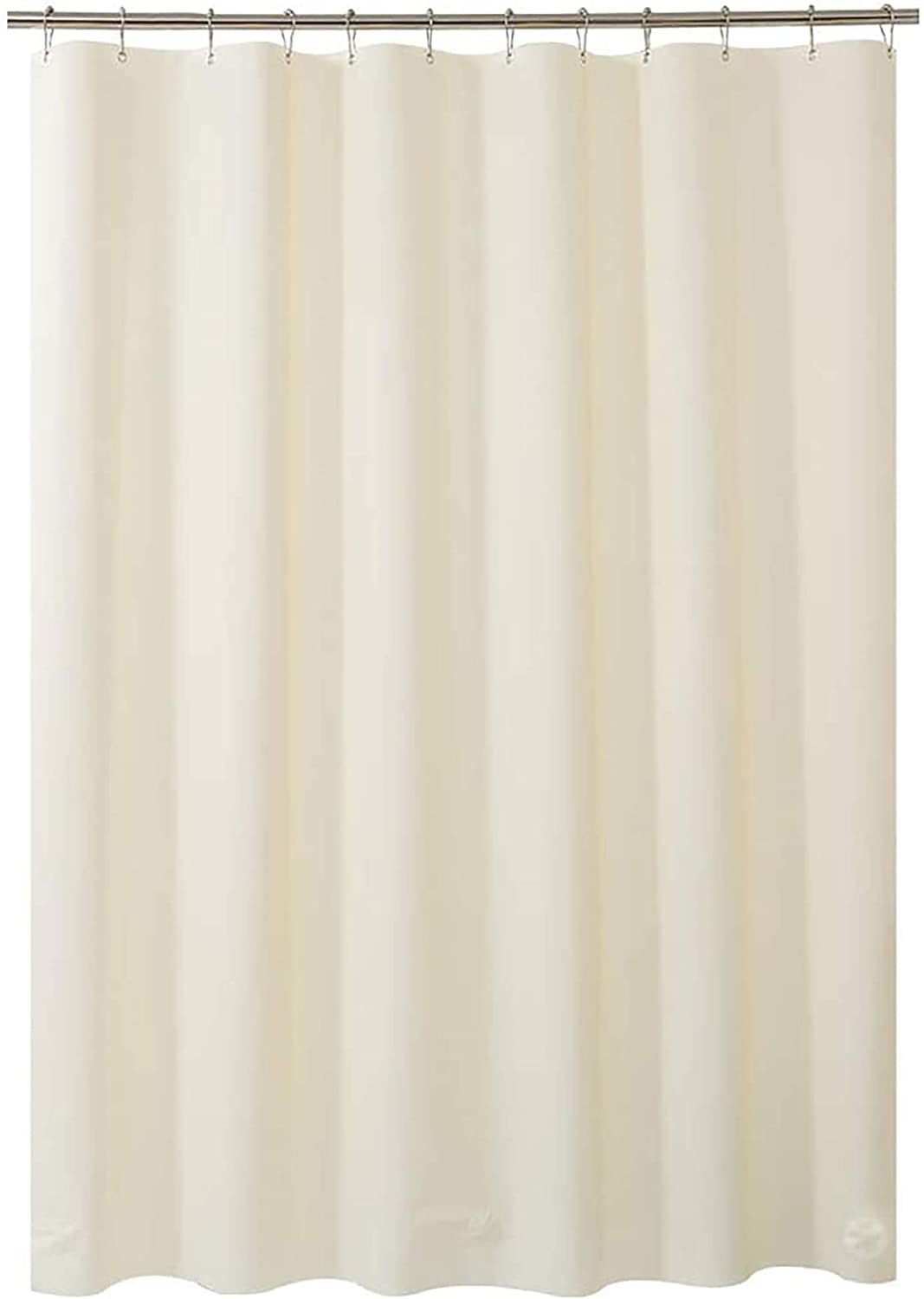 AmazerBath Plastic Shower Curtain Liner, Thick Bathroom Shower Curtains with Heavy Duty Clear Stones and Grommet Holes