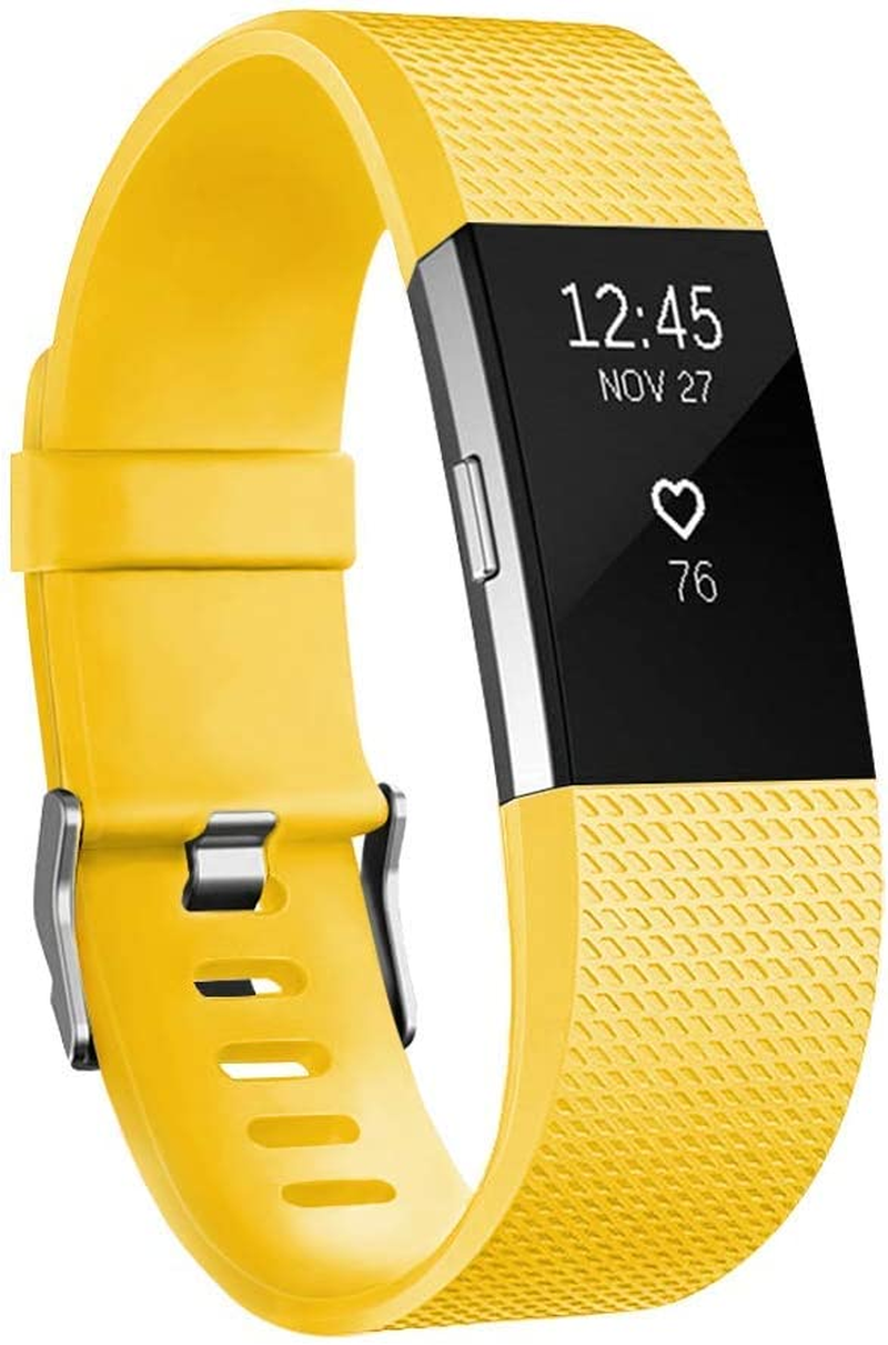 Replacement Bands Compatible for Fitbit Charge 2, Classic & Special Edition Adjustable Sport Wristbands