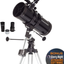 Celestron - PowerSeeker 127EQ Telescope - Manual German Equatorial Telescope for Beginners - Compact and Portable - Bonus Astronomy Software Package - 127mm Aperture