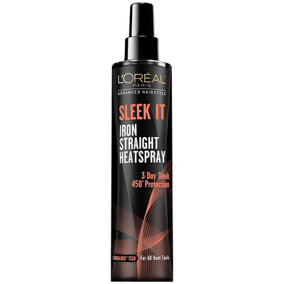 L'Oréal Paris Advanced Hairstyle SLEEK IT Iron Straight Heatspray, 5.7 fl. oz. (Packaging May Vary)
