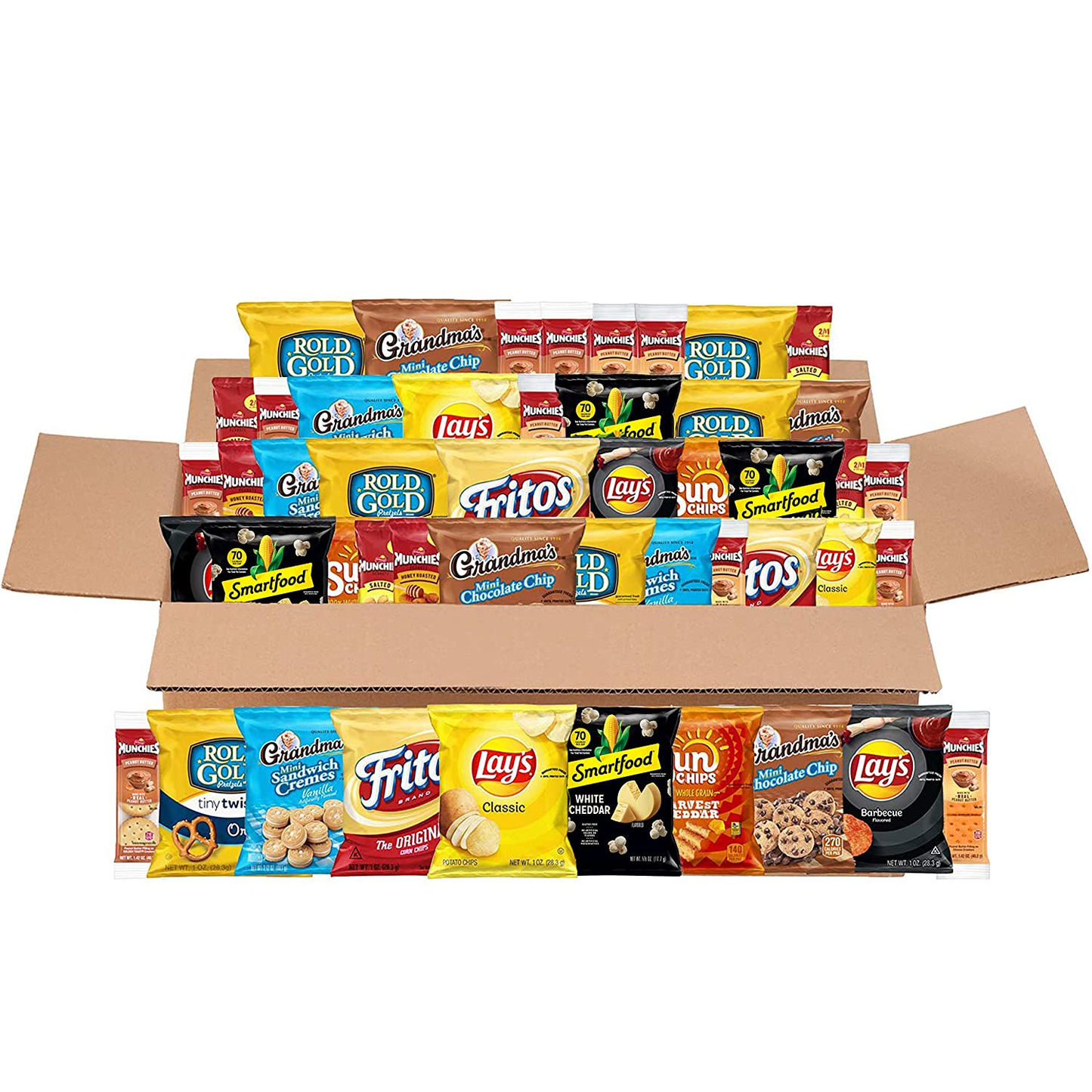 Frito-Lay Ultimate Snack Care Package, Variety Assortment of Chips, Cookies, Crackers & More, 40 Count