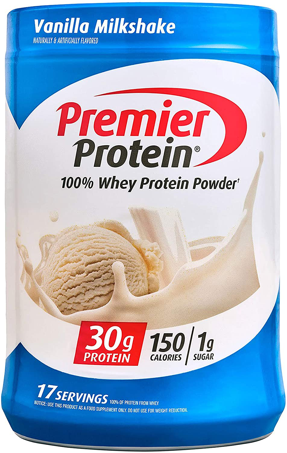 Premier Protein 100% Whey Protein Powder(Keto Friendly, No Soy Ingredients, Gluten Free), 23.9 Oz