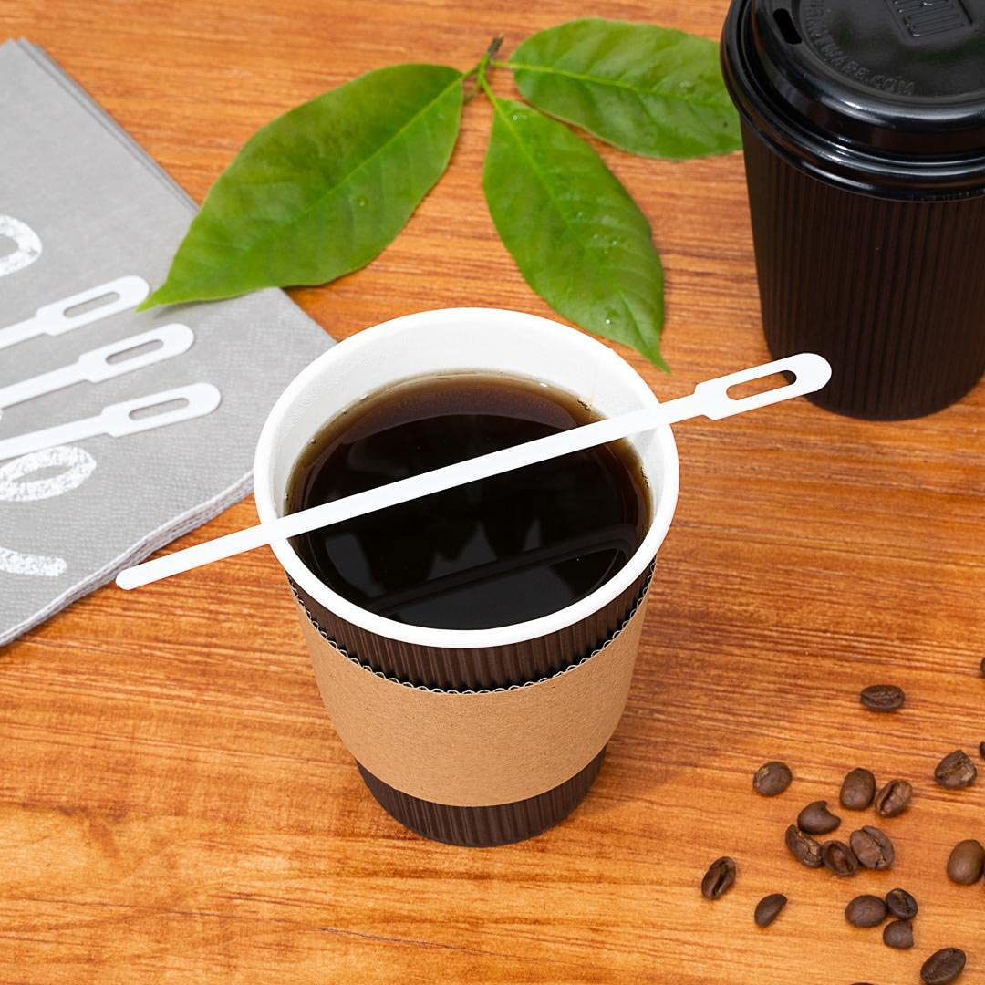 Natural Wood Coffee Stirrer - 6" - 100 count box - Restaurantware