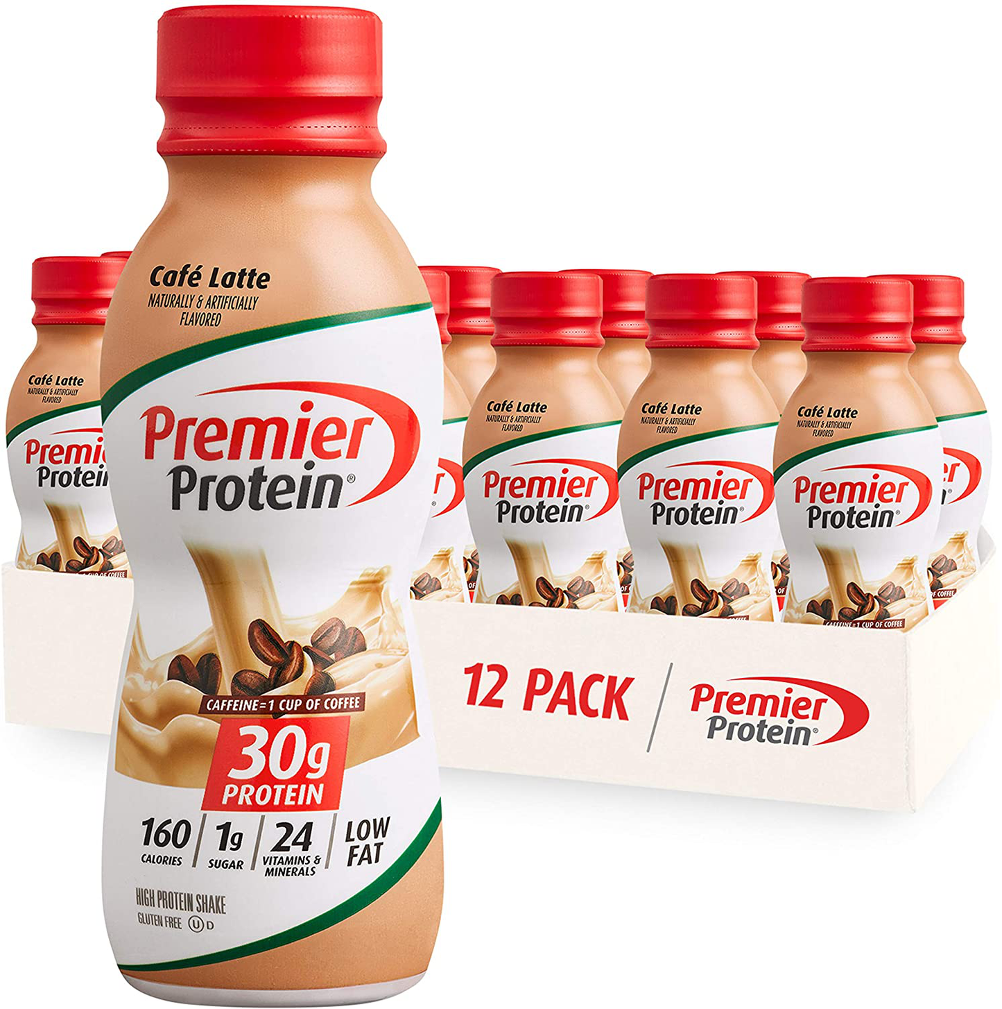 Premier Protein Shake 30g Protein, 1g Sugar, 24 Vitamins & Minerals, Nutrients to Support Immune Health, 12 Pack, 138.0 Fl Oz