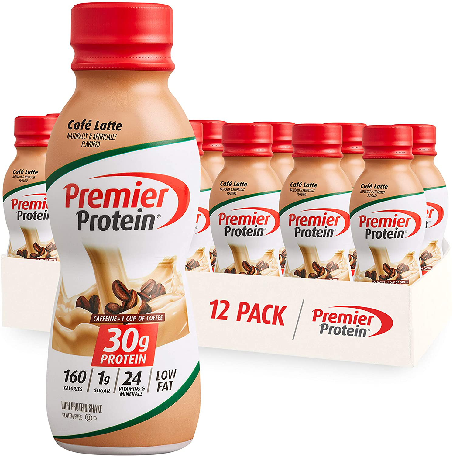 Premier Protein Shake 30g Protein, 1g Sugar, 24 Vitamins & Minerals, Nutrients to Support Immune Health, 12 Pack, 138.0 Fl Oz