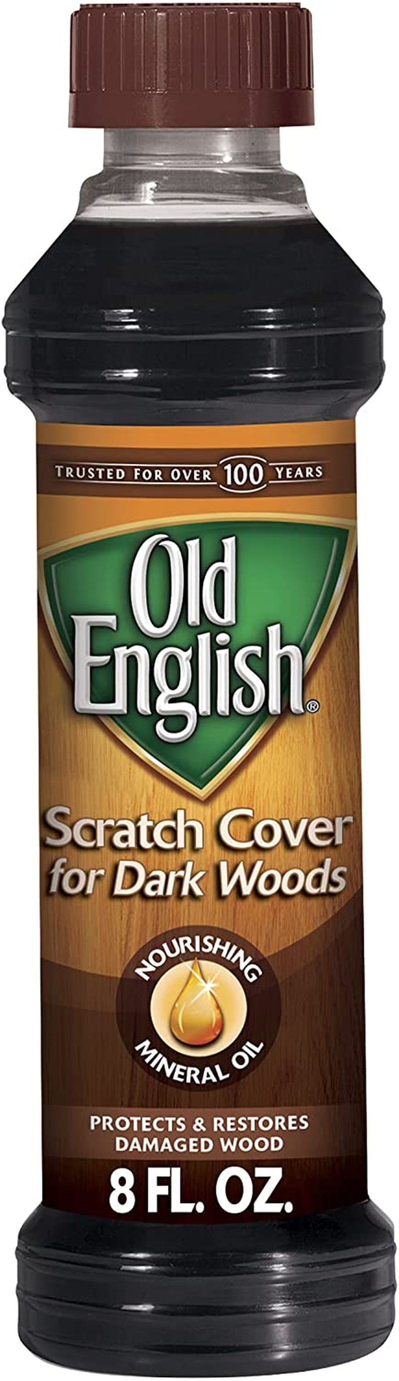 Old English Scratch Cover, 8 Fl Oz (Pack of 1), Browm