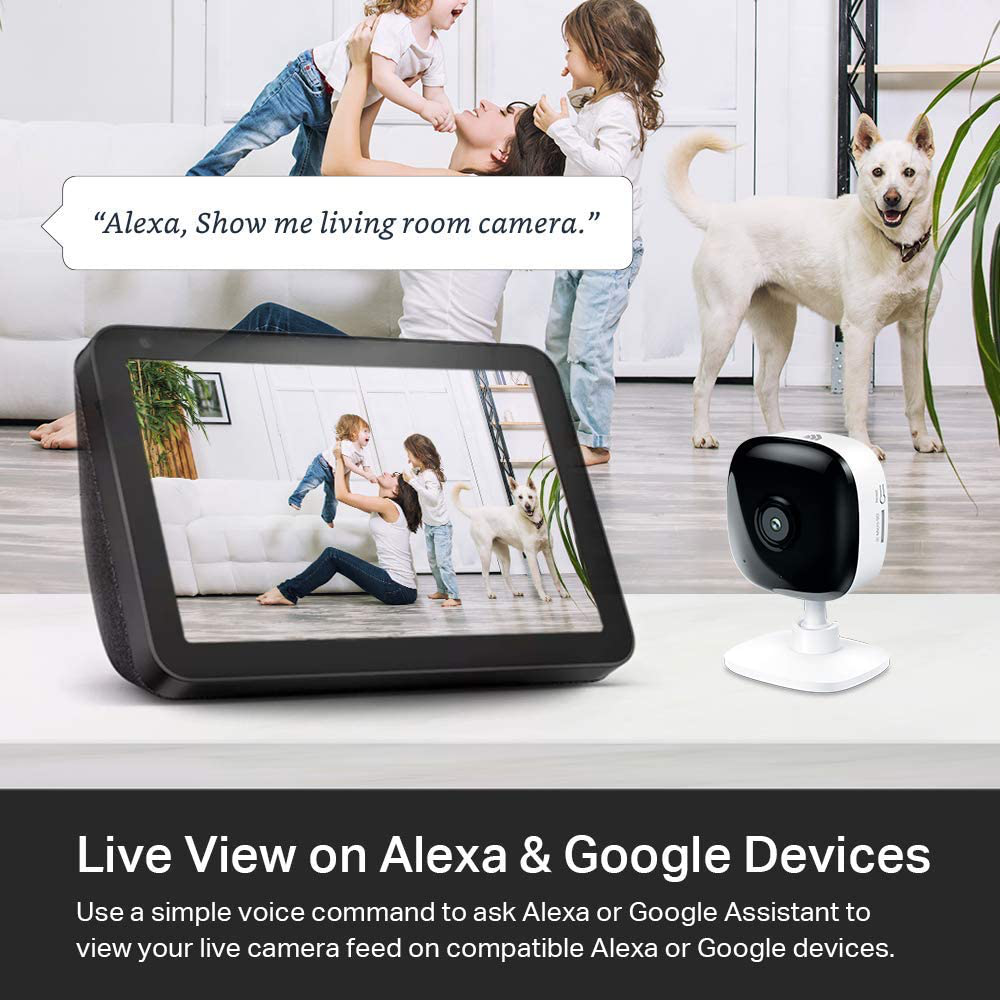 Kasa Indoor Smart Home Camera by TP-Link, 1080p HD Security Camera wireless 2.4GHz with Night Vision, Motion Detection for Baby Monitor, Cloud & SD Card Storage, Works with Alexa & Google Home (EC60)