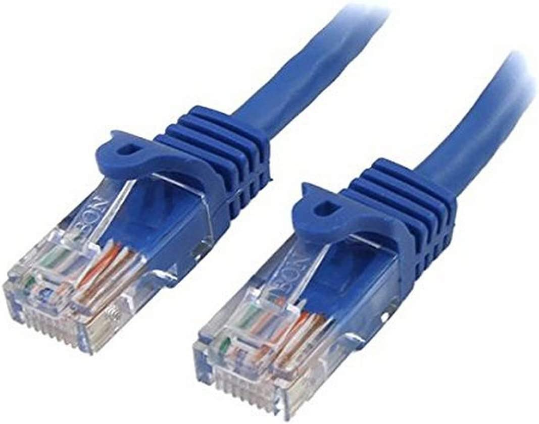 Startech.Com 3 Ft. (0.9 M) Cat5E Ethernet Cable - Power over Ethernet - Snagless - Blue - Ethernet Network Cable (RJ45PATCH3)