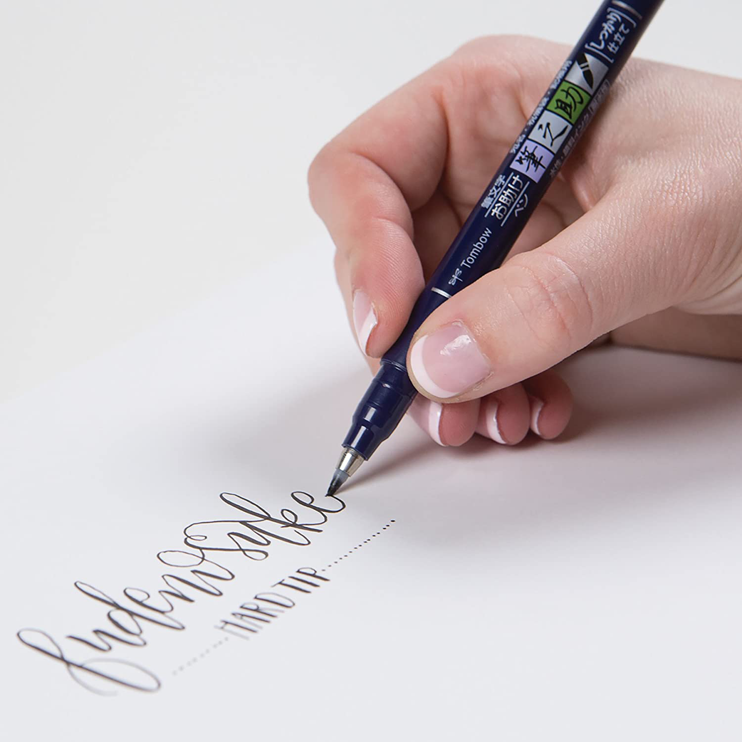 Tombow 62038 Fudenosuke Brush Pen, 2-Pack. Soft and Hard Tip Fudenosuke Brush Pens for Calligraphy and Art Drawings