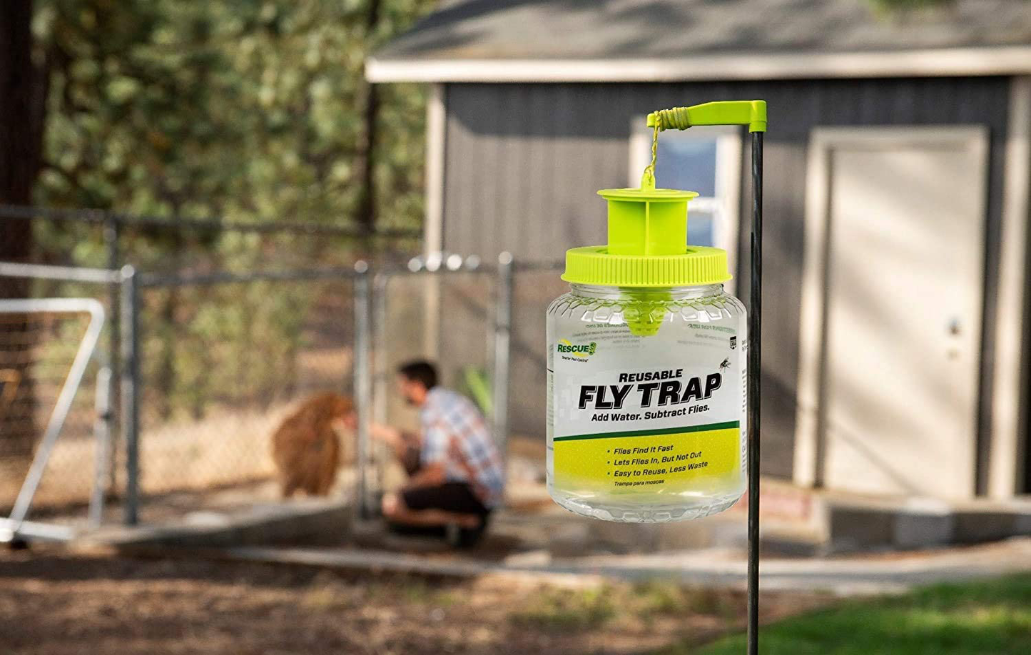 RESCUE! Reusable Fly Trap Refill – Outdoor Use - 18 Pack