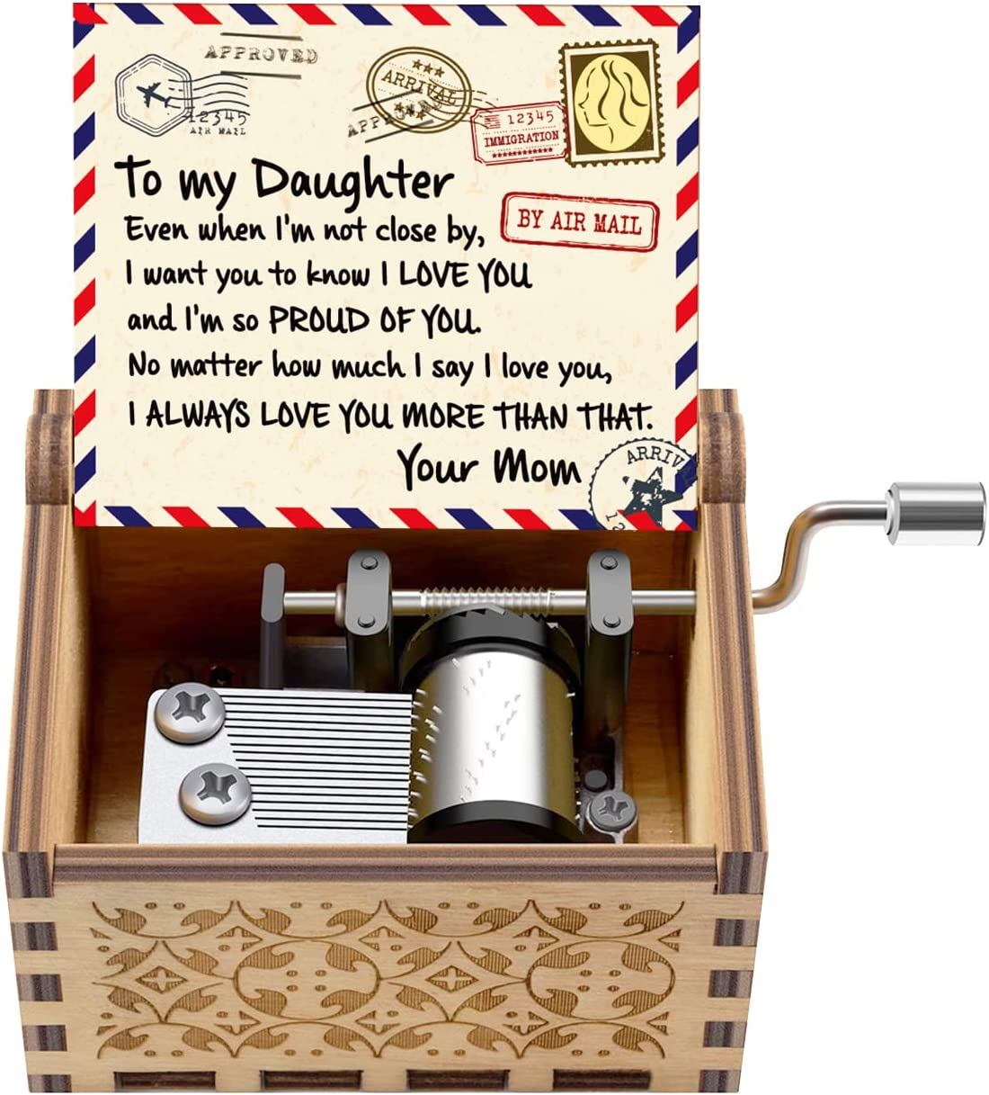 Engraved Color Music Box - Gift for Daughter from Mom - Don T Be Afraid of Being Different (Mb-370-Momdau) Christmas Gift Ideas for Her