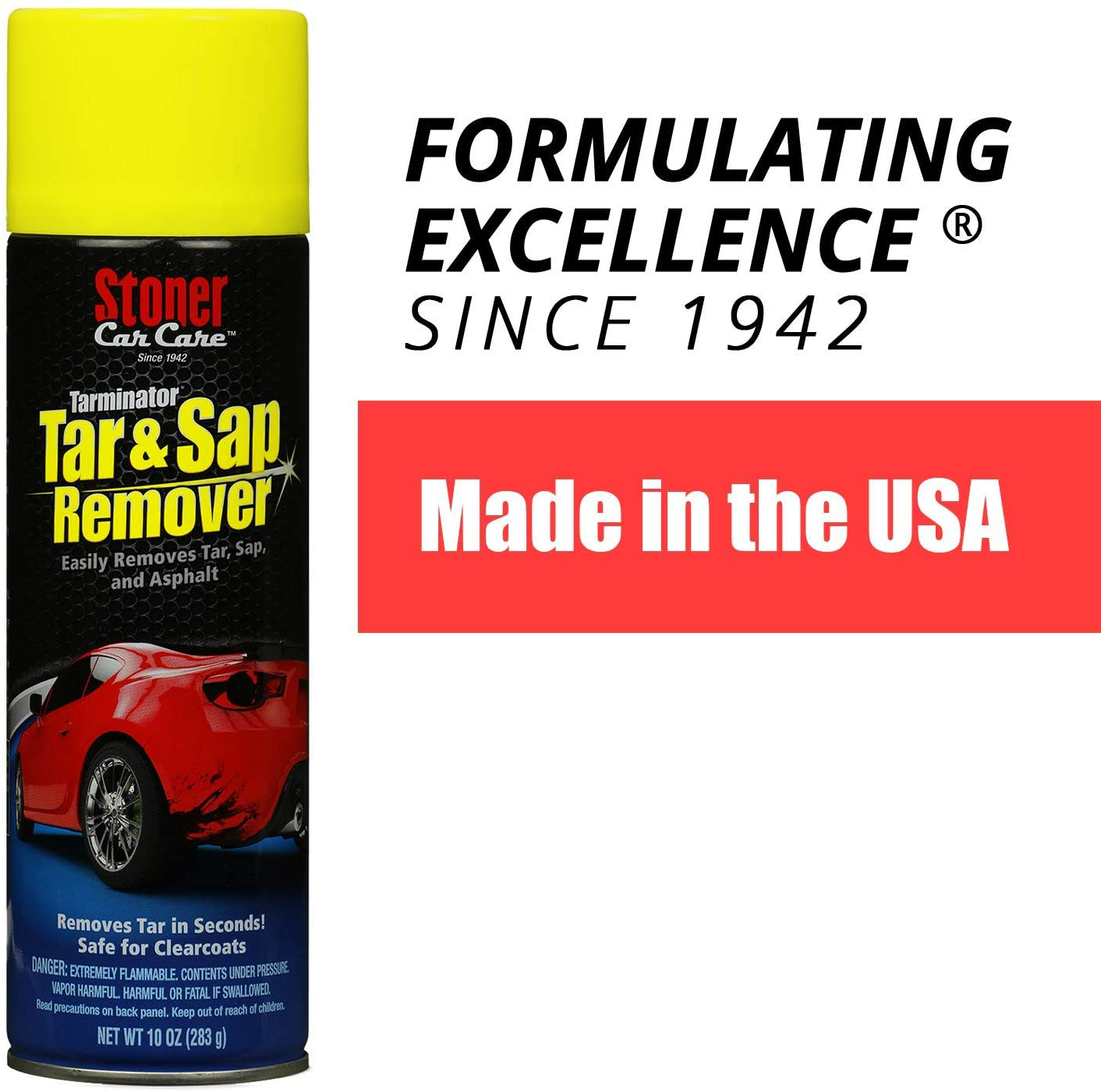 Stoner Car Care 91154 10-Ounce Tarminator Tar, Sap, and Asphalt Remover Safe on Automotive Paint and Chrome on Cars, Trucks, RVs, Motorcycles, and Boats, Pack of 1