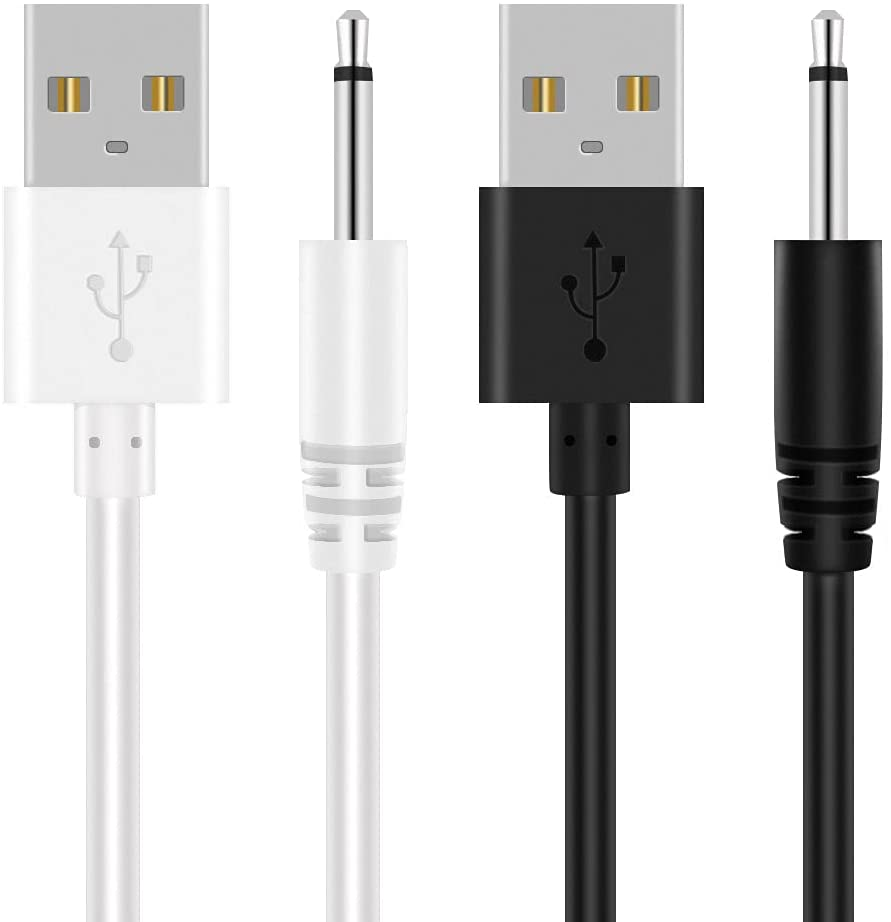 2 Pack 2.7Ft USB DC Charging Cable 2.5Mm DC Charger Cord Fast Charging Replacement Cable