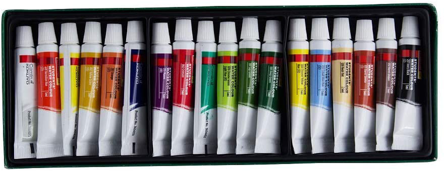brand_seq_id:null.int, Camel Camel Student Water Color Tube - 5Ml Tubes, 18 Shades