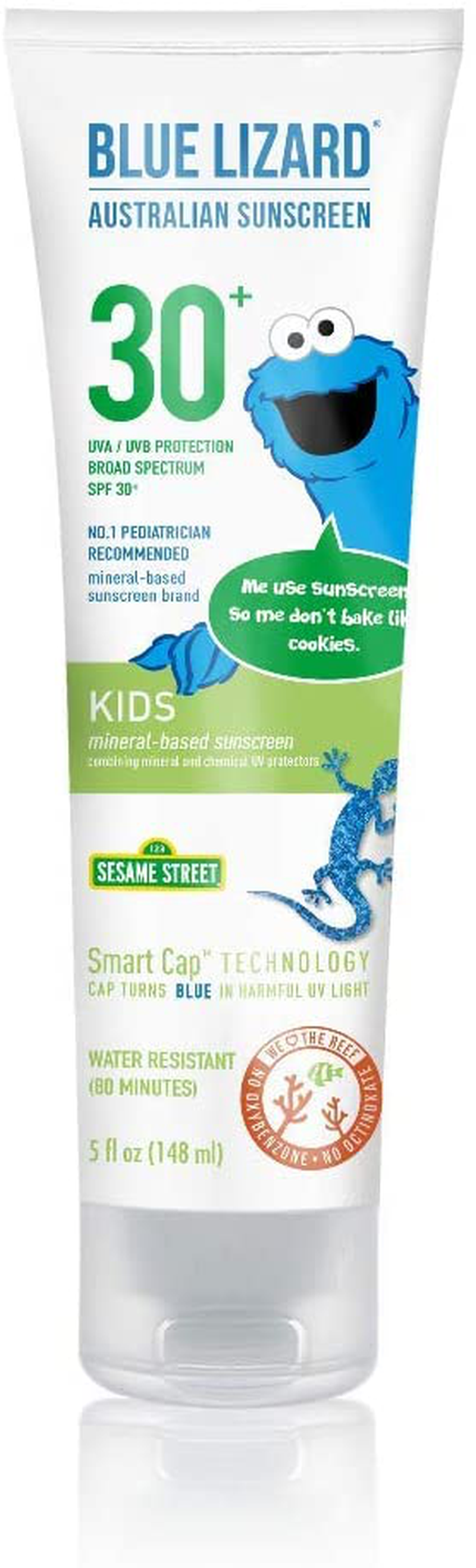 Blue Lizard Kids Mineral Sunscreen Stick with Zinc Oxide, SPF 50+, Water Resistant, UVA/UVB Protection - Easy to Apply, Fragrance Free.5 oz