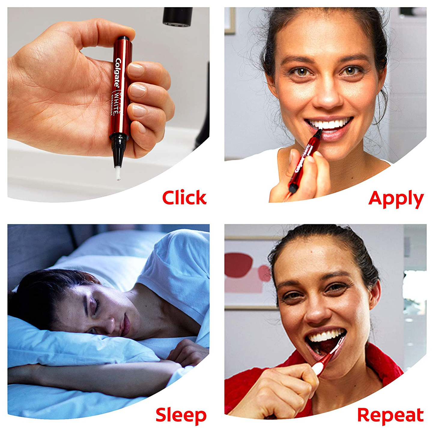 Colgate Optic White Overnight Teeth Whitening Pen, Teeth Stain Remover to Whiten Teeth or Toothpaste