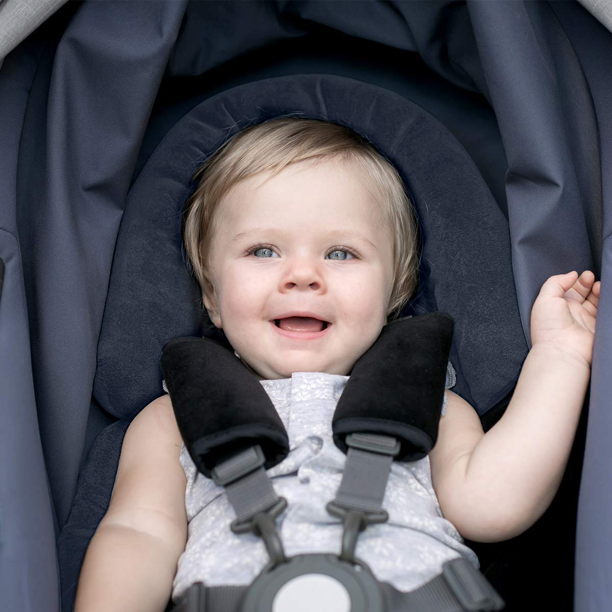 COOLBEBE Upgraded 3-in-1 Baby Head Neck Body Support Pillow for Newborn Infant Toddler - Extra Soft Car Seat Insert Cushion Pad, Perfect for Carseats, Strollers, Swing