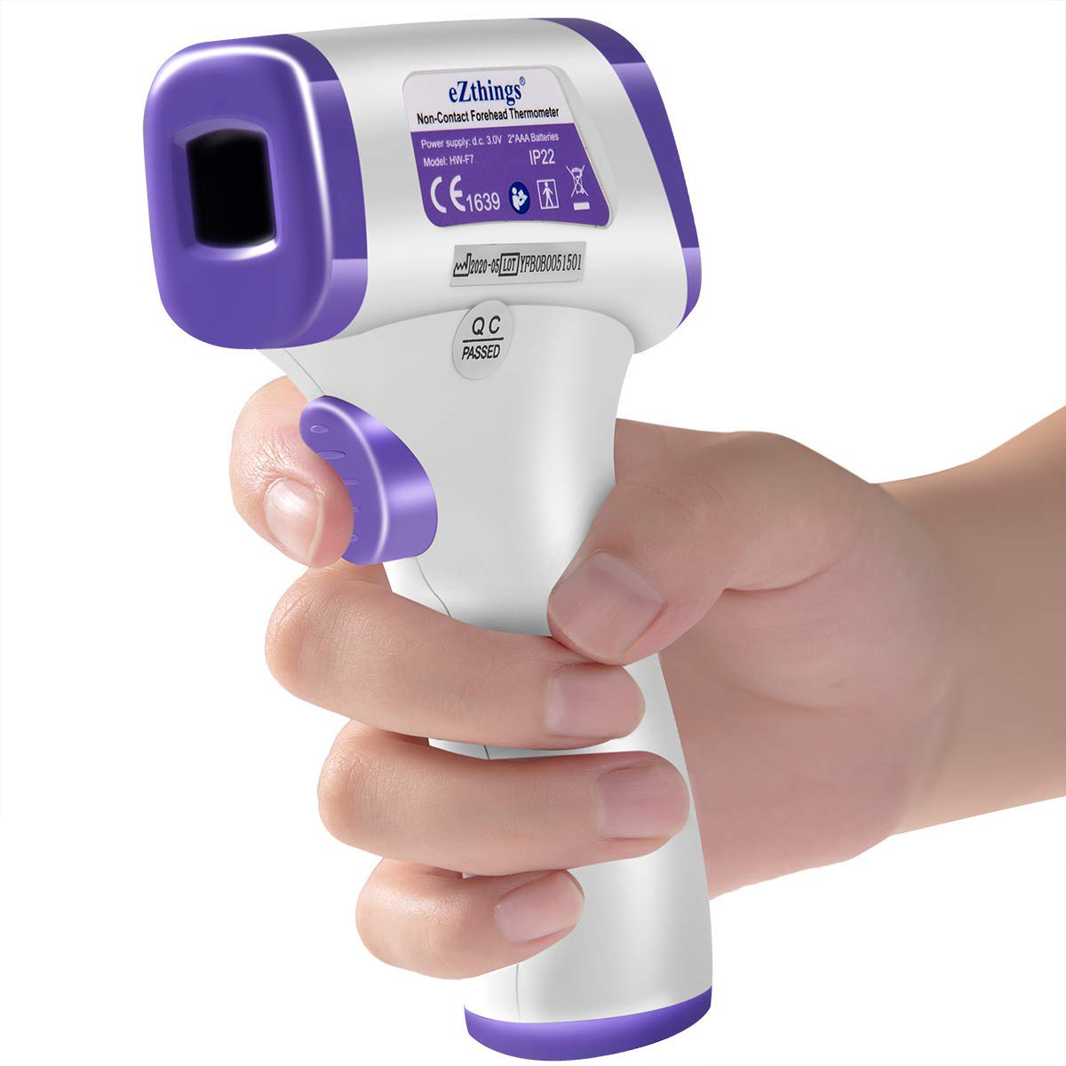 Non Contact Medical Screening Forehead Thermometer for Physician Offices and Hospitals (Black Heavy Duty Thermometer)