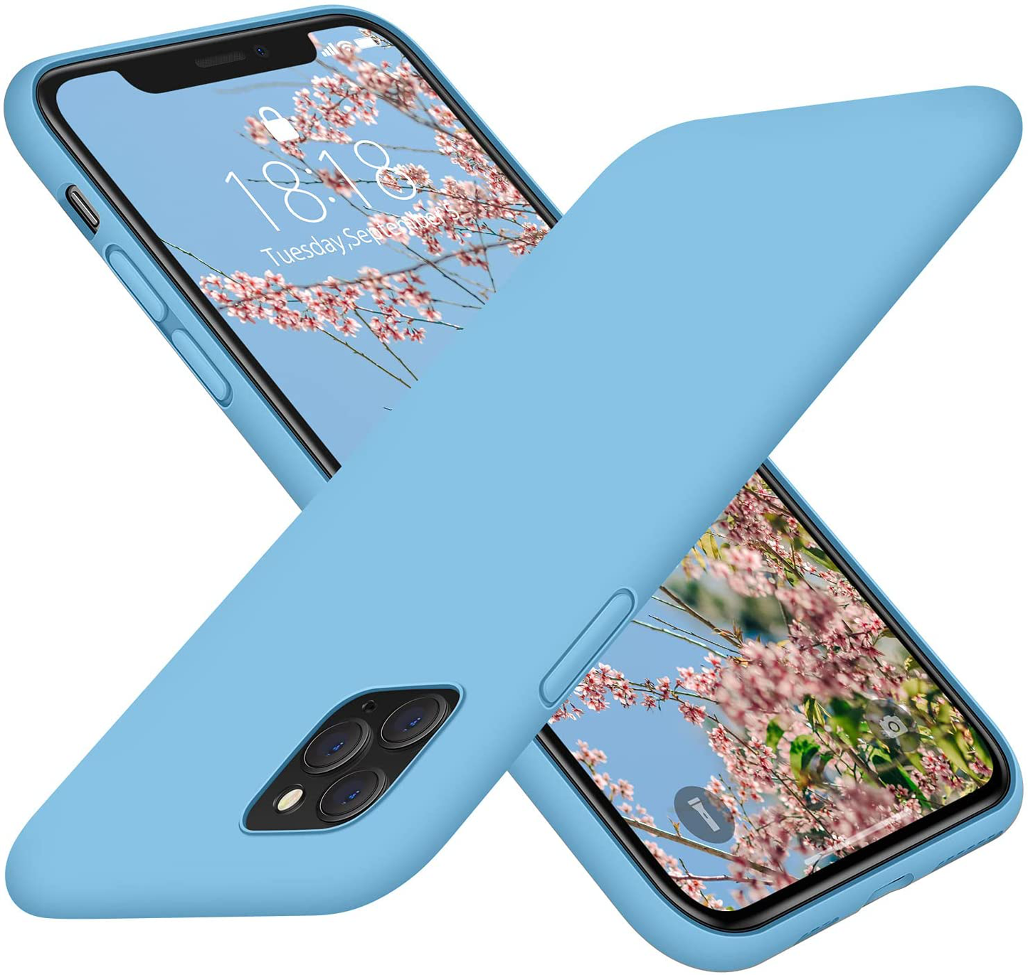 Full Covered Silicone Cover with Honeycomb Grid Cushion Compatible for iPhone 11 Pro 5.8"