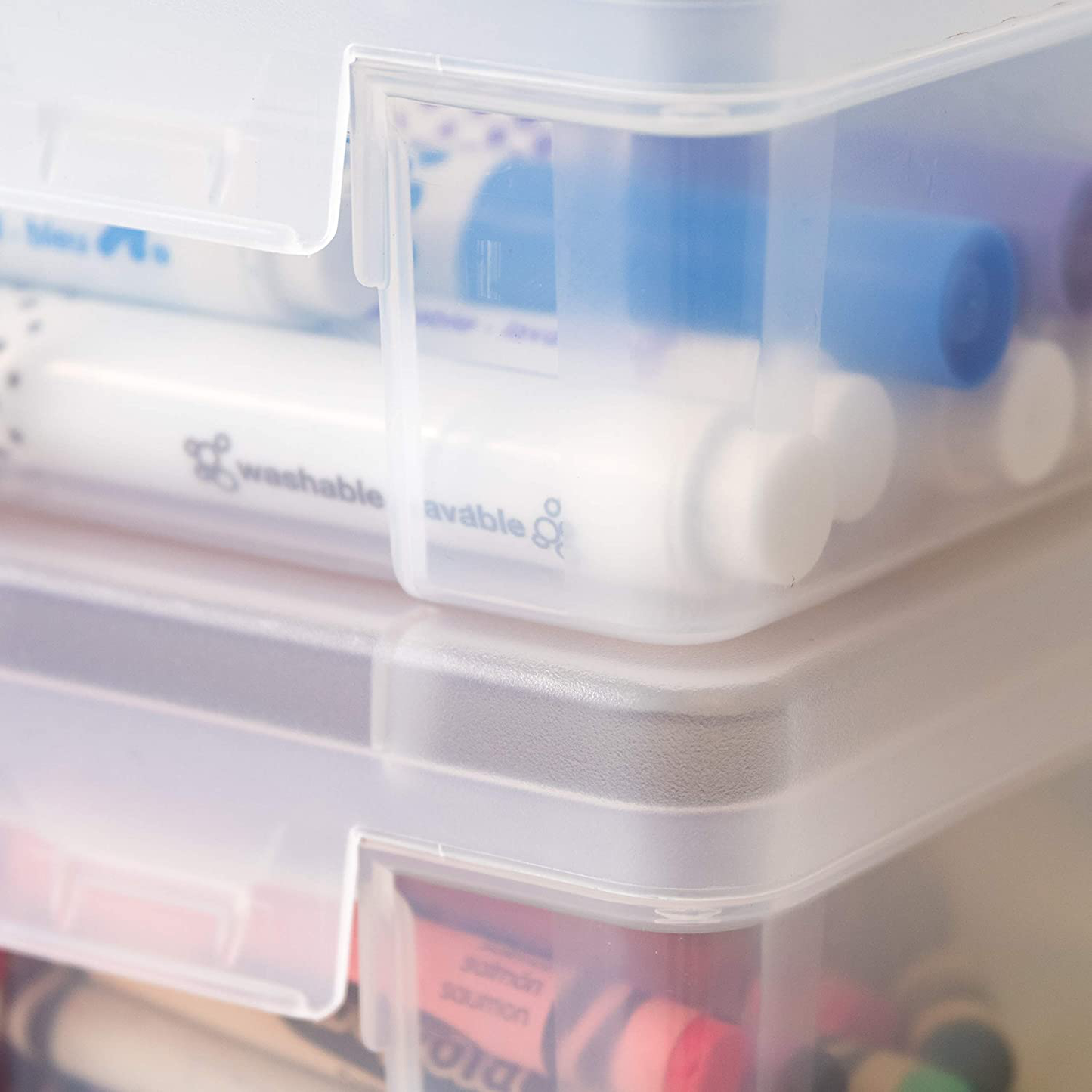 Modular Supply Case, PVC-Free ,Large,10 Pack, Clear