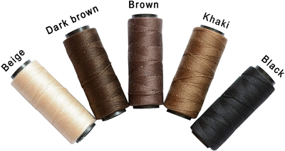 5 Rolls Sewing Threads Using for Hand Sewing,Hair Extensions,Making Wigs DIY and So On