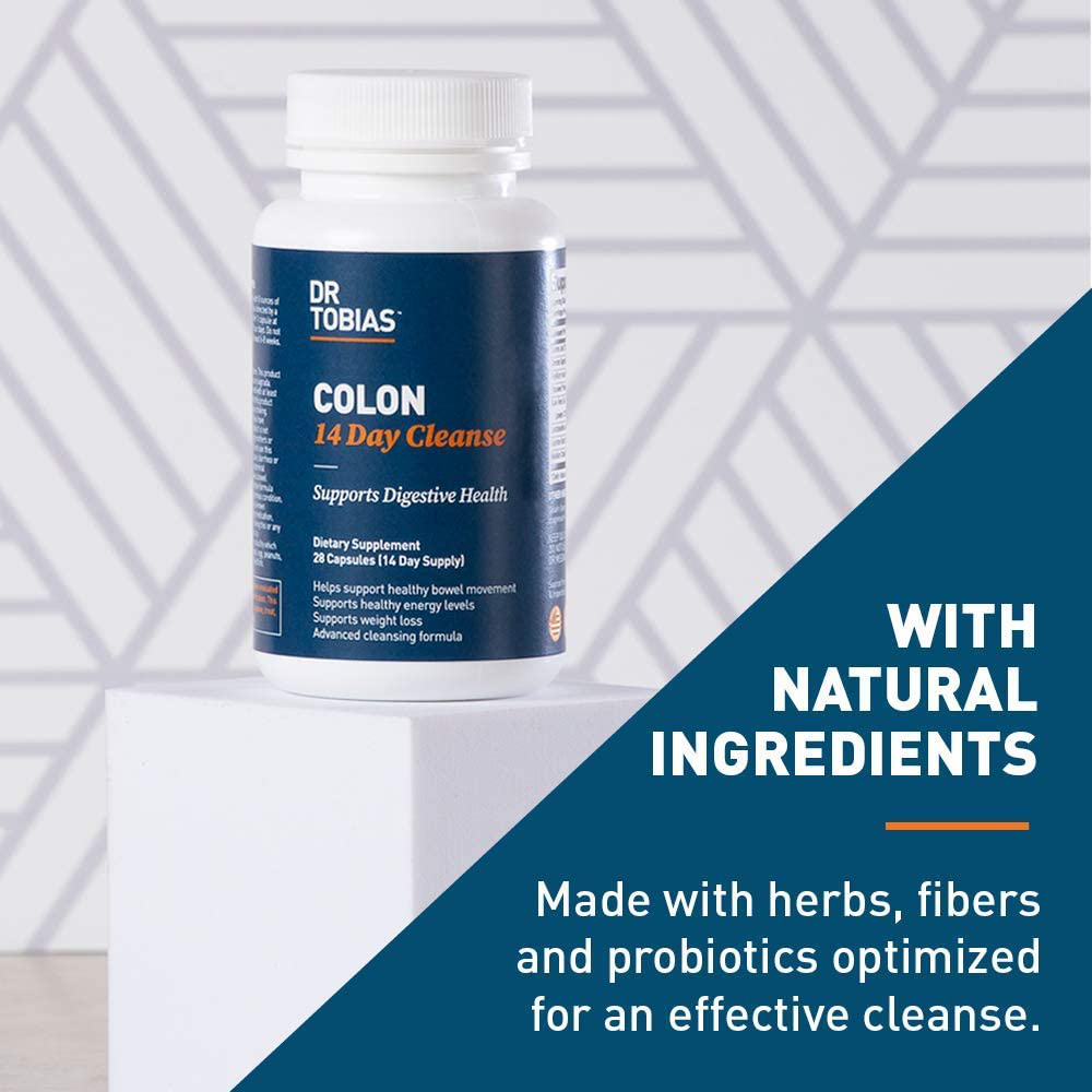 Dr. Tobias Colon 14 Day Cleanse, Supports Healthy Bowel Movements, 28 Capsules (1-2 Daily)
