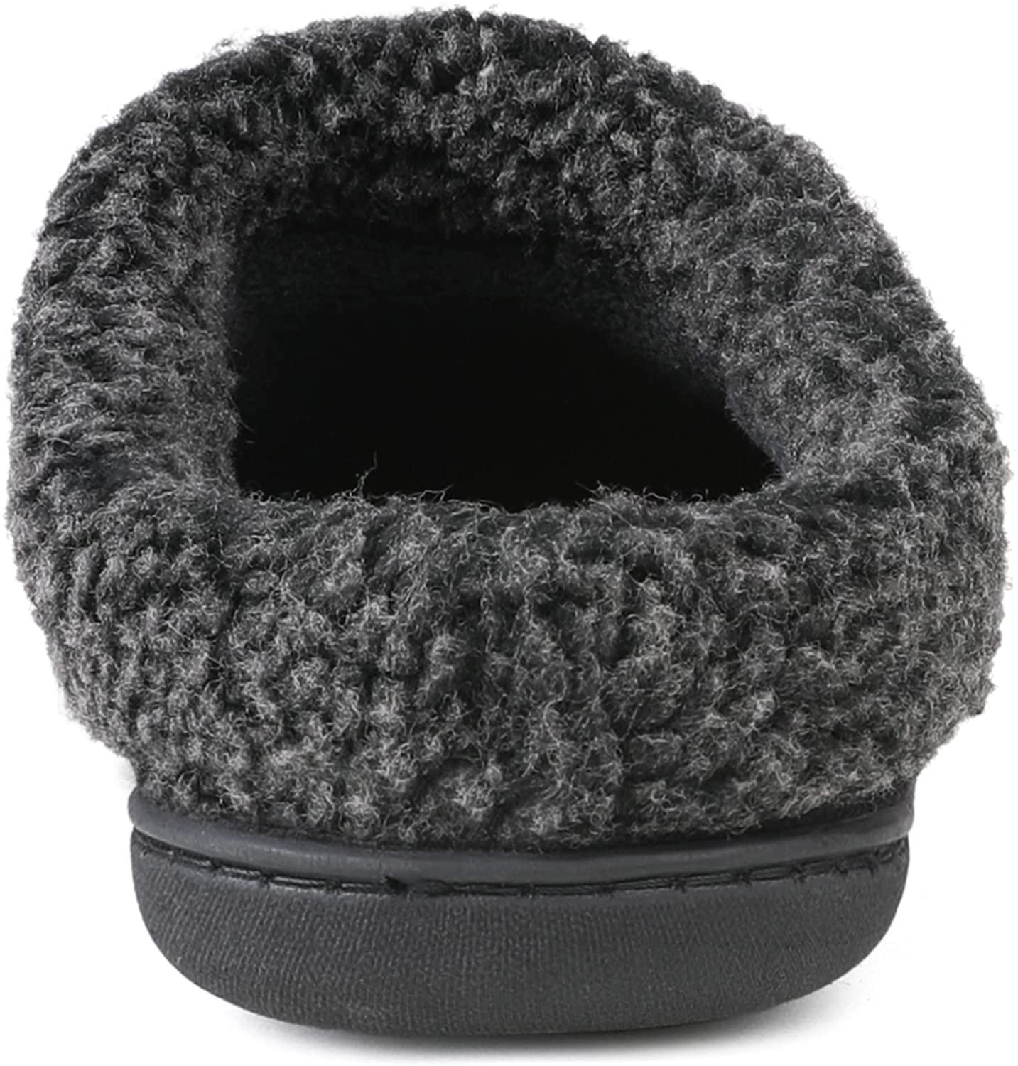 ULTRAIDEAS Men'S Moccasin Suede Slippers with Cozy Memory Foam & Fuzzy Plush Lining , Slip on Clog House Shoes with Indoor Outdoor Rubber Sole