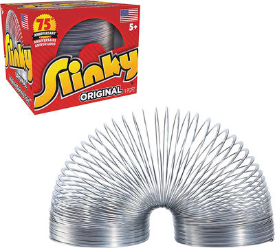 The Original Slinky Walking Spring Toy, Metal Slinky, Fidget Toys, Party Favors and Gifts, Toys for 5 Year Old Girls and Boys, by Just Play