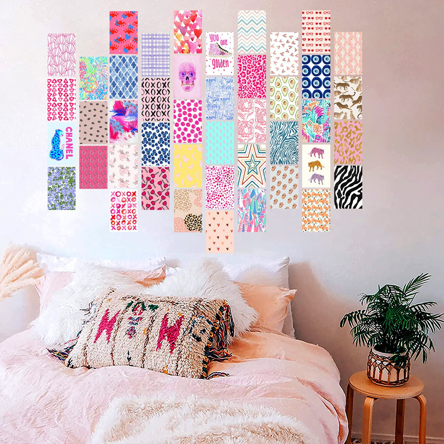 Waschbär Wall Collage Kit Aesthetic Pictures,50PCS 4x6 inch Retro 80s 90s Cute VSCO Aesthetic Room Decor for Teen Girls,Wall Art Print,Small Poster,Wall Collage Kit Vintage Aesthetic 80s, Posters for Room Aesthetic 90s