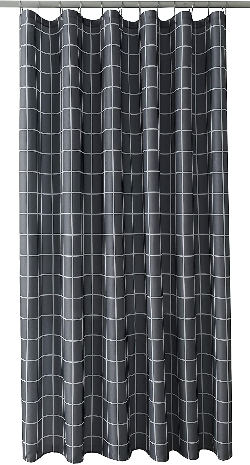 Textured Fabric Shower Curtain - Machine Washable