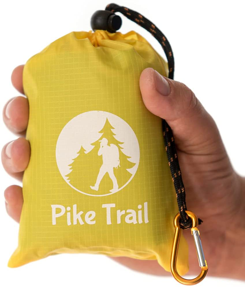 Pocket Blanket -Compact Picnic Blanket (60"X 56") - Sand Proof Beach Blanket / 100% Waterproof Ground Cover. Great Outdoor Blanket for Hiking, Camping, Picnics, Travel and Beach Trips!