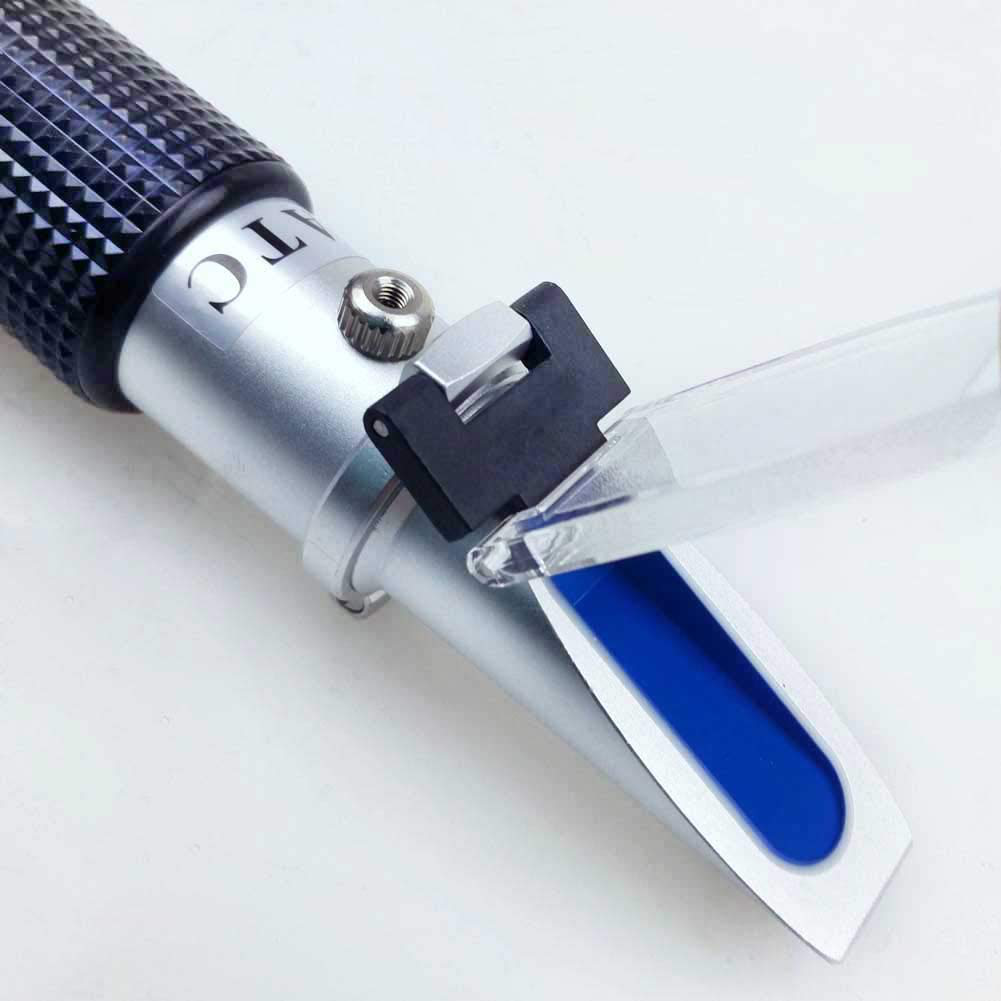 aichose Brix Refractometer with ATC, Dual Scale - Specific Gravity & Brix, Hydrometer in Wine Making and Beer Brewing, Homebrew Kit