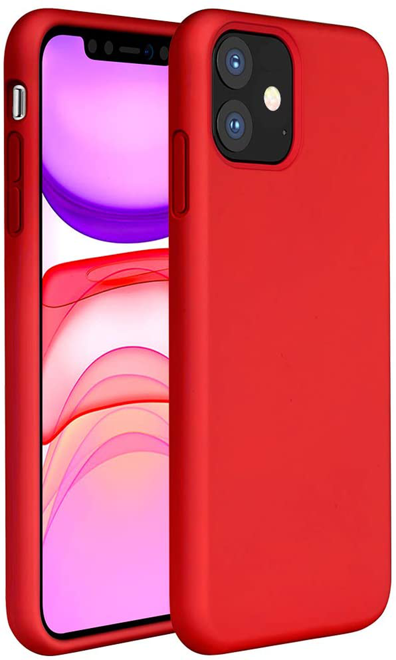 Gel Rubber Full Body Protection Cover Case Drop Protection Case Liquid Silicone Case Compatible with iPhone 11 6.1 inch
