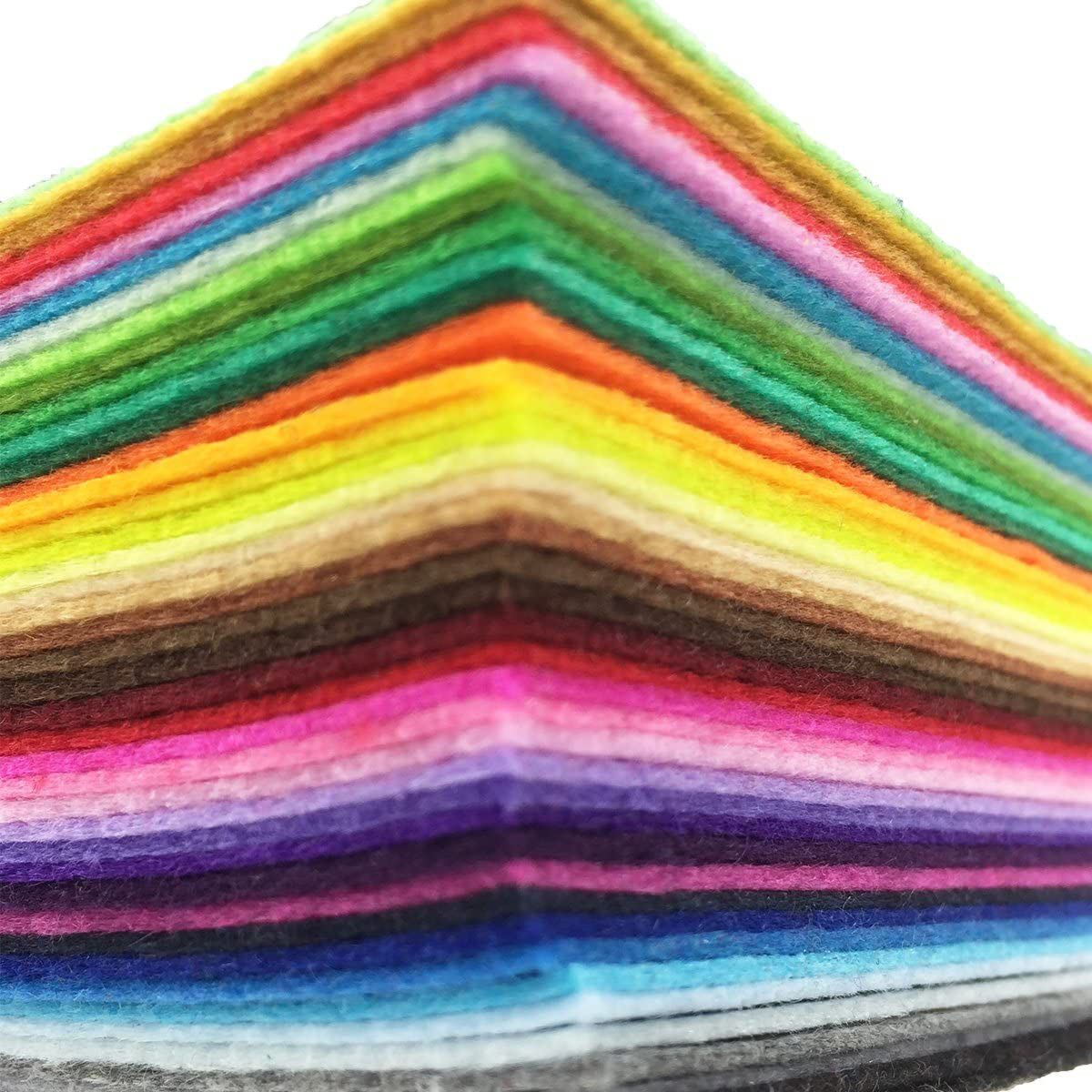 42pcs Felt Fabric Sheet Assorted Color DIY Craft Squares Felt